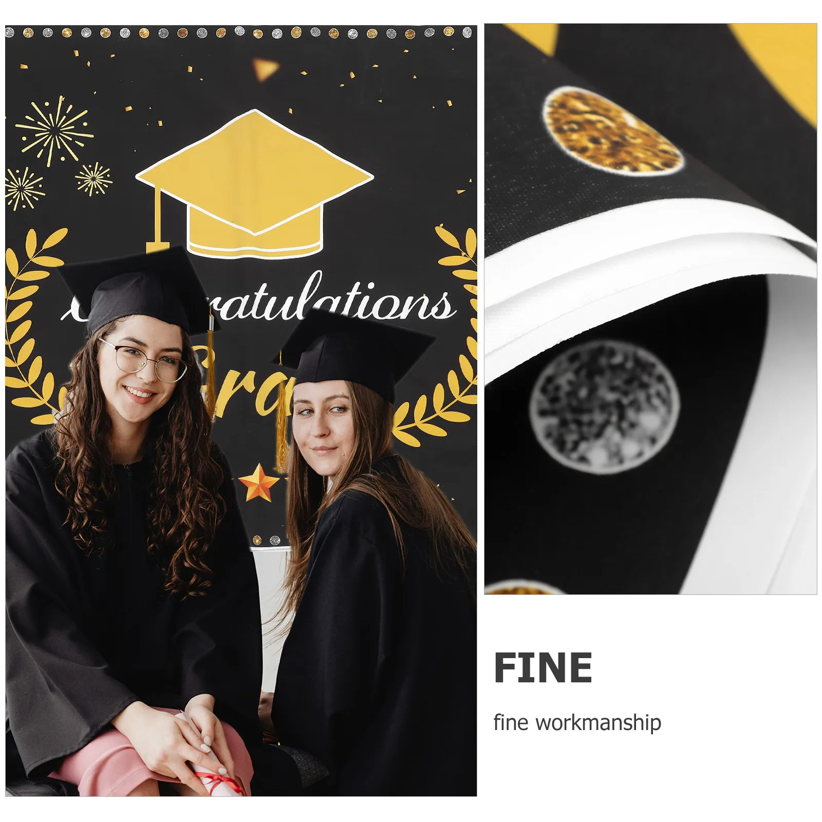 Graduation Photography Background 210x150cm Durable Reusable Photo Props Hanging Banners Supplies
Graduation Photography Background 210x150cm Durable Reusable Photo Props Hanging Banners Supplies