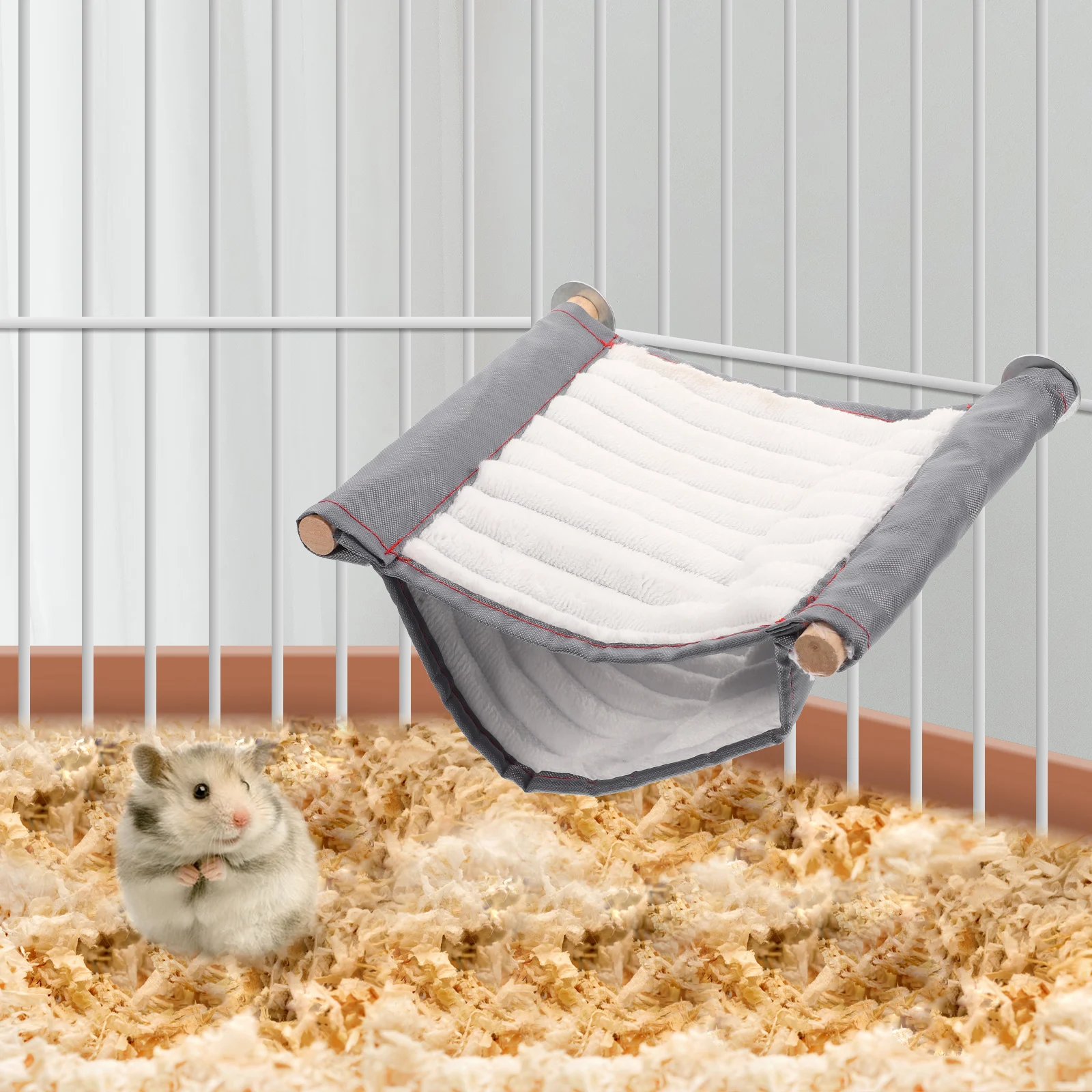 Hamster Hammock Pet Cage Winter Chinchilla Bed Guinea Pig Accessory Squirrel Comfortable Flannel Odorless Hanging Safe Durable
Hamster Hammock Pet Cage Winter Chinchilla Bed Guinea Pig Accessory Squirrel Comfortable Flannel Odorless Hanging Safe Durable