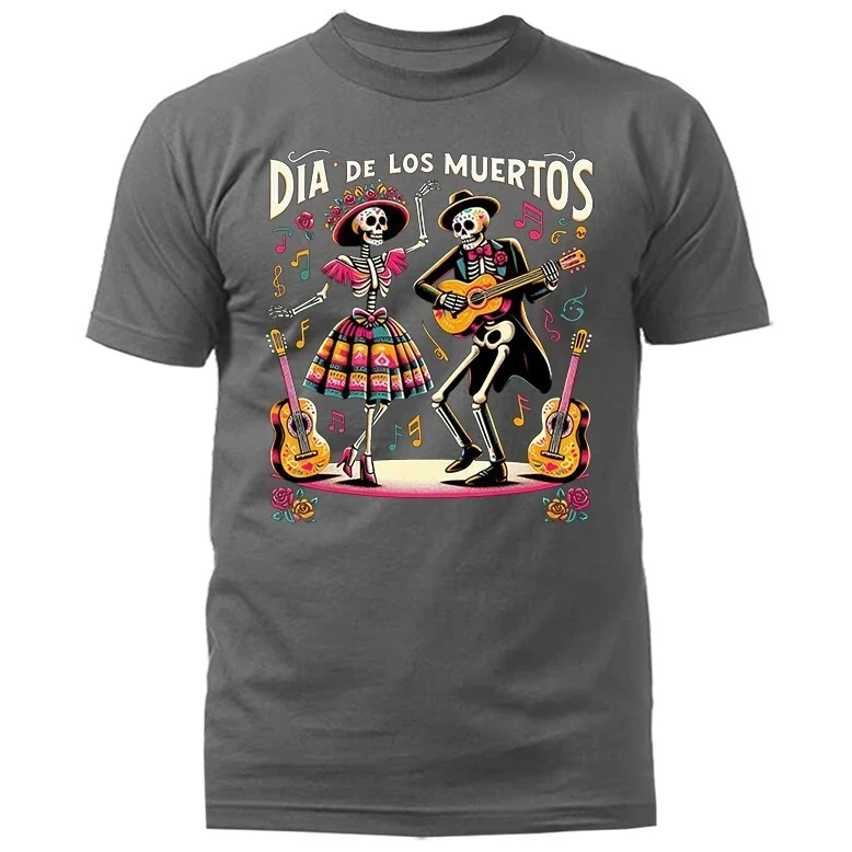 Dia De Los Muertos Dancing Skeletons Guitar Day of The Dead Graphic T-shirt Vintage T Shirt Streetwear Oversized T Shirt
Dia De Los Muertos Dancing Skeletons Guitar Day of The Dead Graphic T-shirt Vintage T Shirt Streetwear Oversized T Shirt