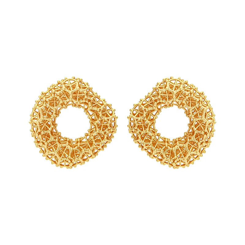 IVOG Grid Shape Design Hoop Earings For Women Hollow Out Gold Color Earring Fashion Jewelry Accessories
IVOG Grid Shape Design Hoop Earings For Women Hollow Out Gold Color Earring Fashion Jewelry Accessories