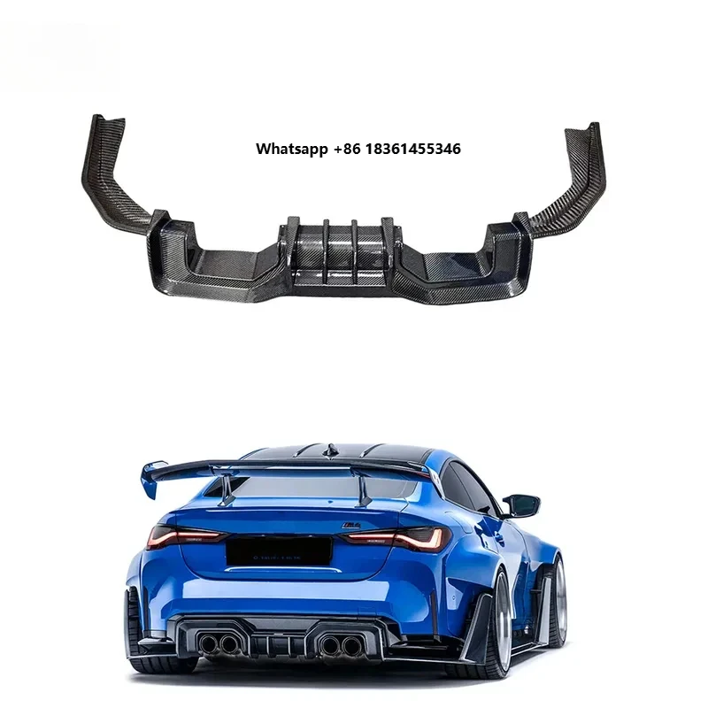 For 3 4 Series G80 M3 G82 G83 M4 2020+ Carbon Fiber Rear Bumper Spoiler with Diffuser Lip Body Kit
For 3 4 Series G80 M3 G82 G83 M4 2020+ Carbon Fiber Rear Bumper Spoiler with Diffuser Lip Body Kit