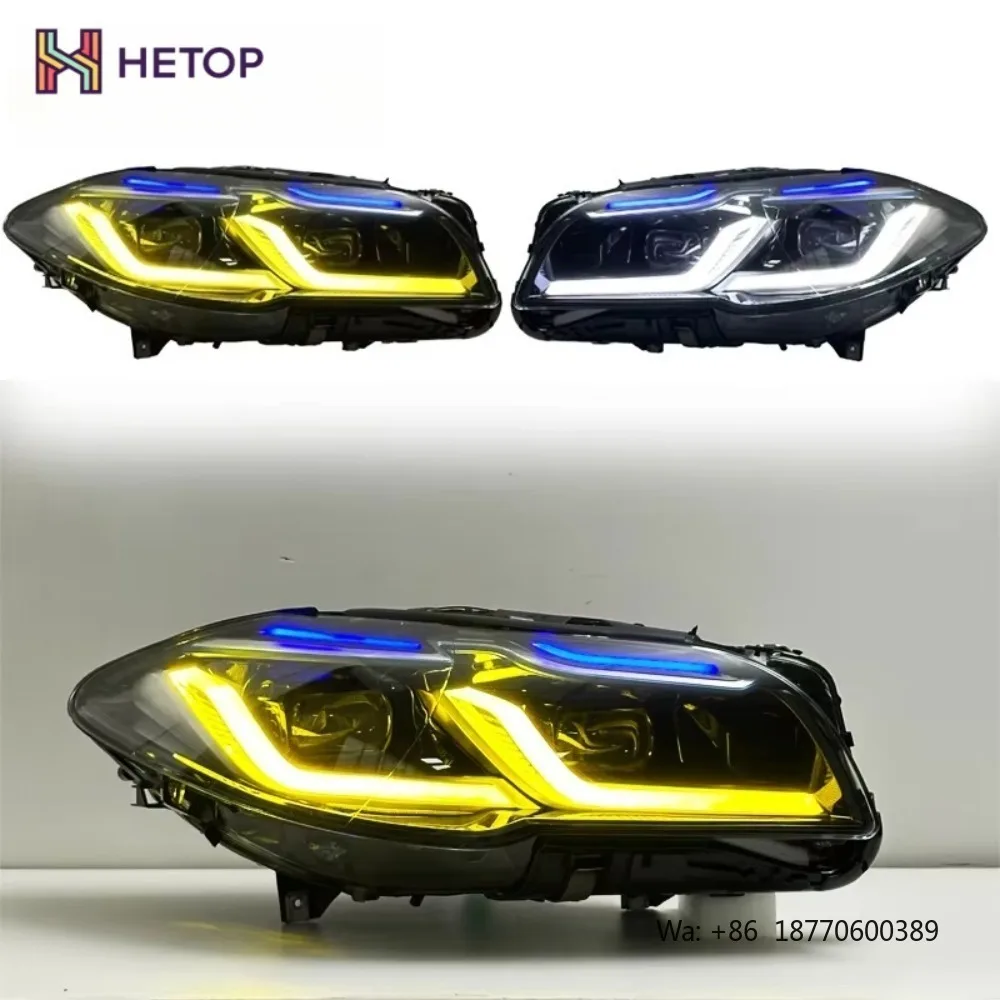 HETOP F10 Headlight 2010-2017 Upgrade 5 Series Dual Color Version Yellow and White Upgrade Headlights LED DRL Head Lamp for BMW
HETOP F10 Headlight 2010-2017 Upgrade 5 Series Dual Color Version Yellow and White Upgrade Headlights LED DRL Head Lamp for BMW