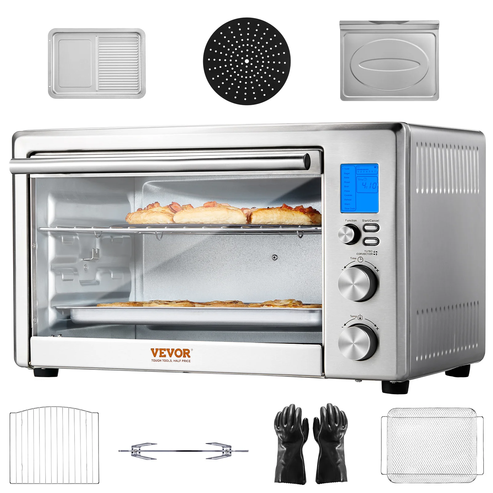 13-in-1 Multi-Function Air Fryer & Toaster Oven – 28L Capacity, 1800W Convection Heating, Compact Countertop Design for Everyday Cooking
13-in-1 Multi-Function Air Fryer & Toaster Oven – 28L Capacity, 1800W Convection Heating, Compact Countertop Design for Everyday Cooking