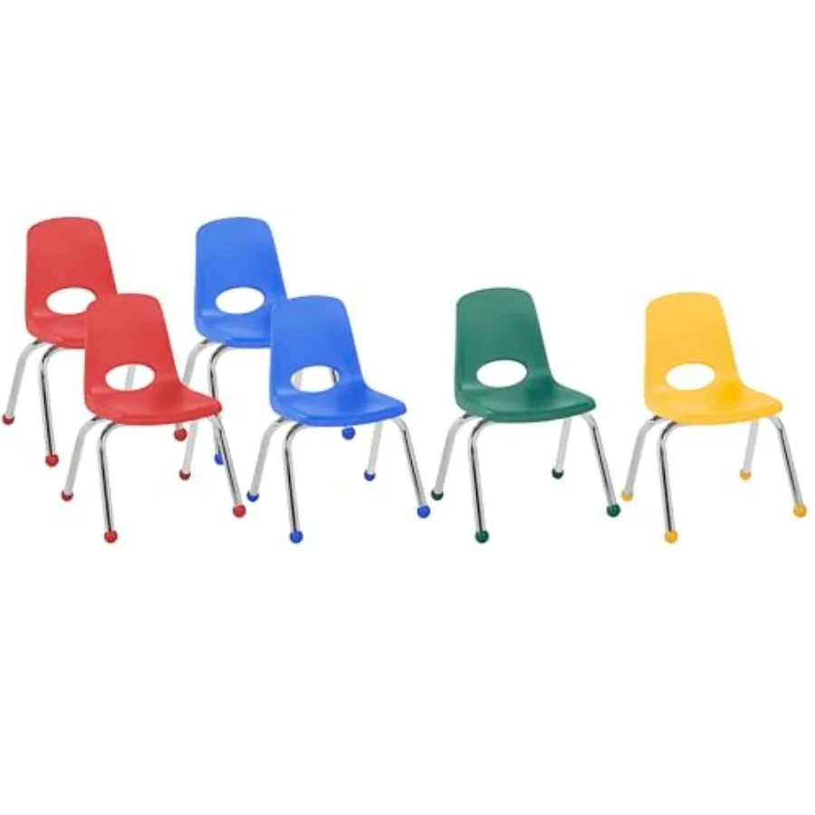 12" School Chairs, Stackable Classroom Chair, Set of 6 Stacking Student Chair with Ball Glides For Preschool, Kindergarten, and
12" School Chairs, Stackable Classroom Chair, Set of 6 Stacking Student Chair with Ball Glides For Preschool, Kindergarten, and