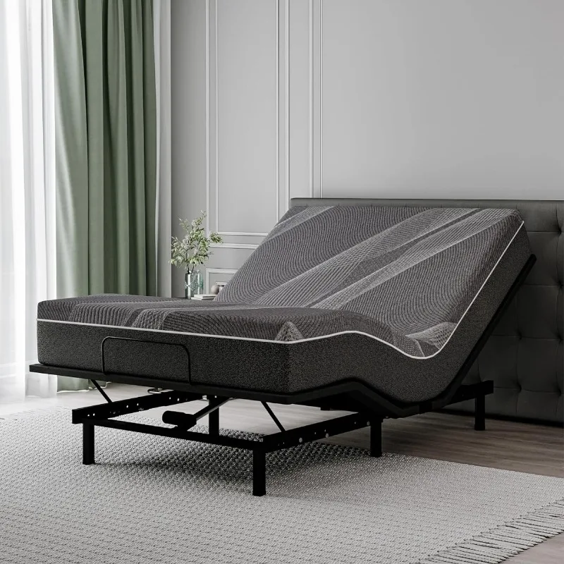 Adjustable Bed Base Frame with Wireless Remote + 12 Inch Twin XL Gel Memory Foam Mattress in a Box, Zero Gravity, 80" × 38"
Adjustable Bed Base Frame with Wireless Remote + 12 Inch Twin XL Gel Memory Foam Mattress in a Box, Zero Gravity, 80" × 38"