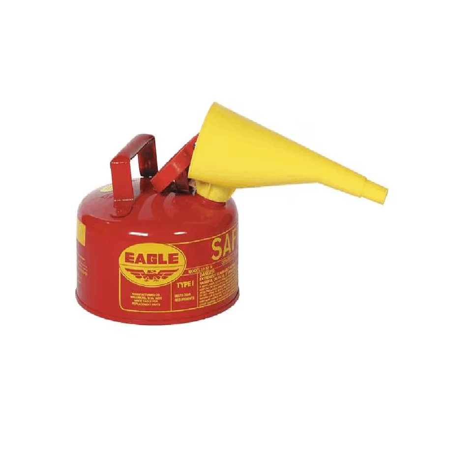 Type 1 Safety Can, Red Galvanized Steel, For Flammables, Includes Funnel, Red, 1 Gallon
Type 1 Safety Can, Red Galvanized Steel, For Flammables, Includes Funnel, Red, 1 Gallon