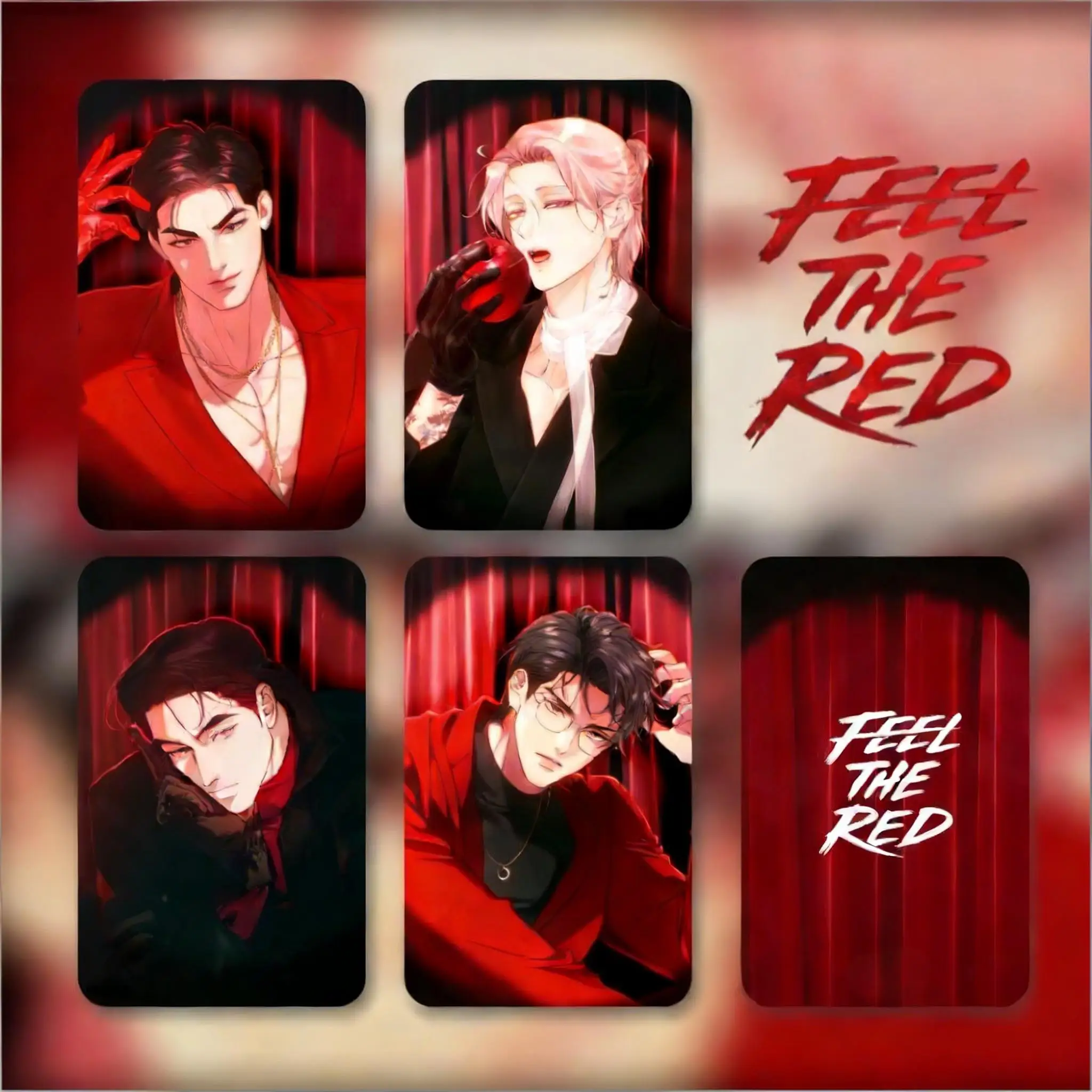 4PCS Korean Webtoon Feel The Red Photo Cards Set - Manga Character Double-Sided Lomo Cosplay Gift
4PCS Korean Webtoon Feel The Red Photo Cards Set - Manga Character Double-Sided Lomo Cosplay Gift