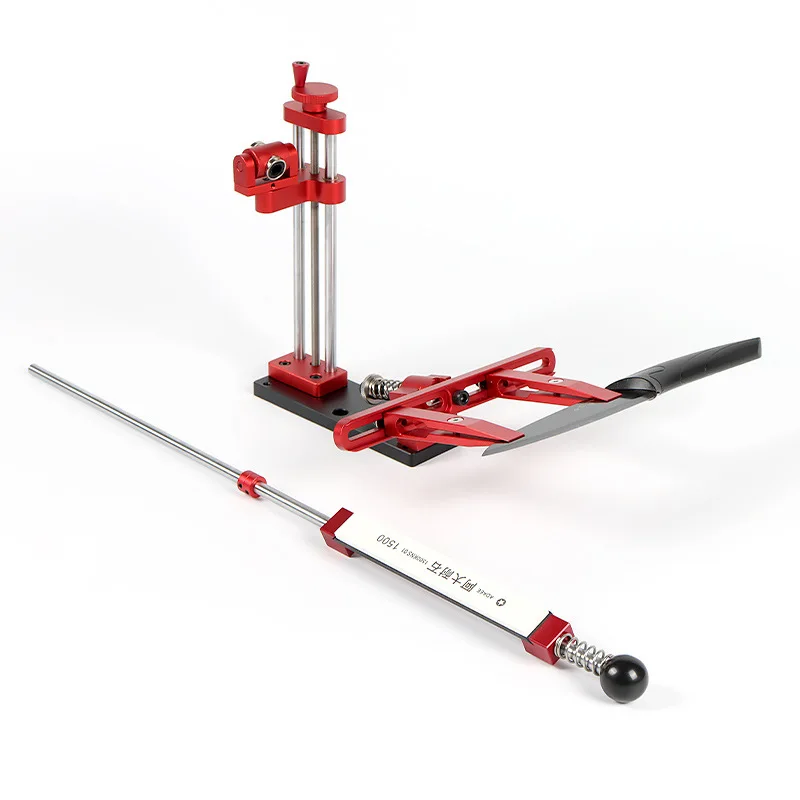 360° Rotating Tool New Red Fixed Angle Sharpener with Scale Adjustable Height Professional Kitchen Knife Sharpening System
360° Rotating Tool New Red Fixed Angle Sharpener with Scale Adjustable Height Professional Kitchen Knife Sharpening System