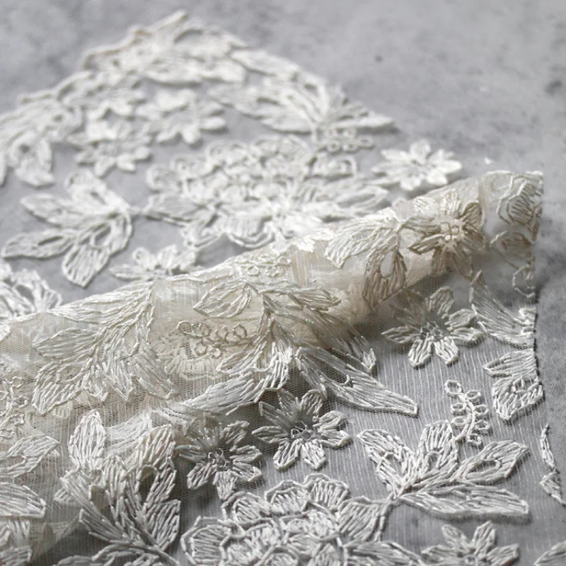 Embroidery Mesh Lace Fabric Headdress Clothing Decoration Designer Wholesale Cloth for Sewing Meters Diy Material
Embroidery Mesh Lace Fabric Headdress Clothing Decoration Designer Wholesale Cloth for Sewing Meters Diy Material
