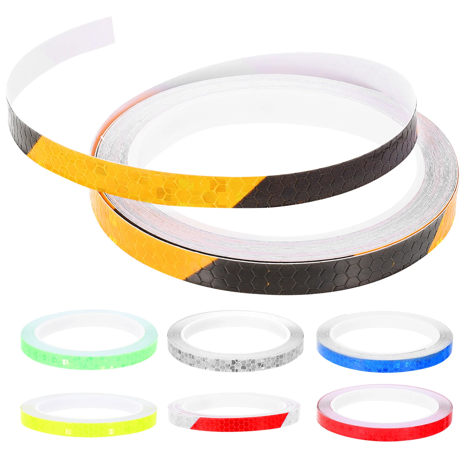 Reflective Stickers 7 Rolls Wear Resistant Fade Proof Glow Warning Decorative Tape for Motorcycle Bike Outdoor Camping Hiking
Reflective Stickers 7 Rolls Wear Resistant Fade Proof Glow Warning Decorative Tape for Motorcycle Bike Outdoor Camping Hiking