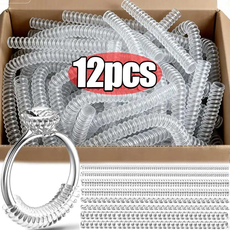 3-10pc Invisible TPU Spring Ring Size Adjuster Ring Bracelet Jewelry Protection Accessories Anti-loosening Ring Shrinking Tools
3-10pc Invisible TPU Spring Ring Size Adjuster Ring Bracelet Jewelry Protection Accessories Anti-loosening Ring Shrinking Tools