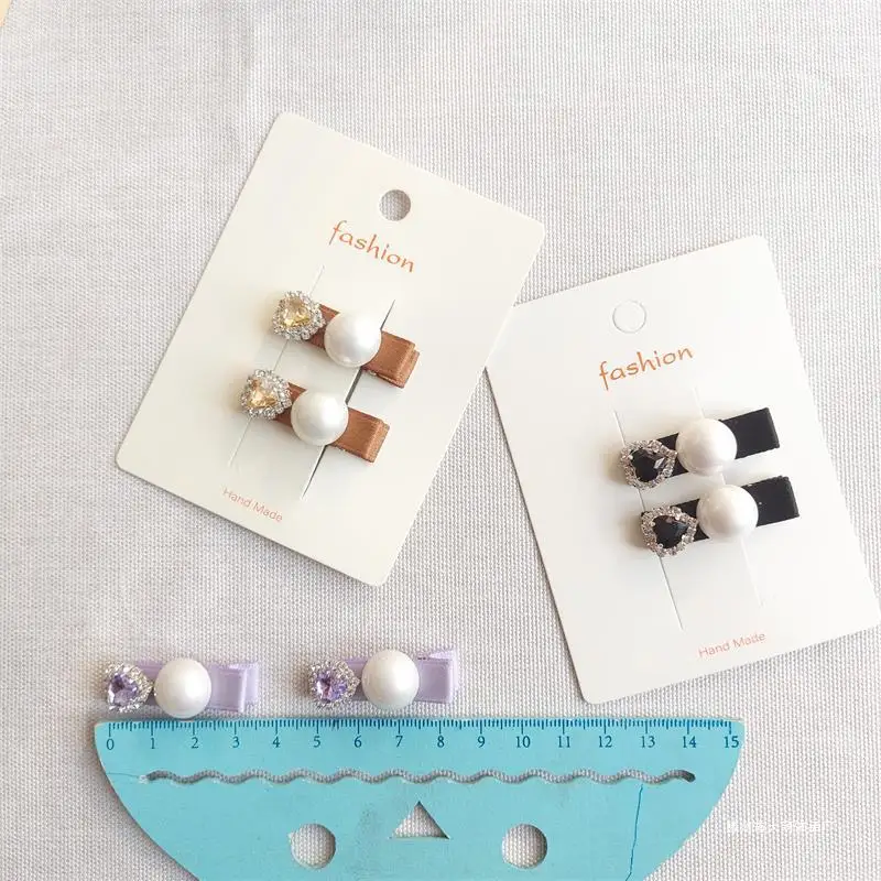 2 Pcs New Kids Hair Clips for Girls Fabric Princess Heart Barrettes Side Bangs Clip Pearl Decorative Pin
2 Pcs New Kids Hair Clips for Girls Fabric Princess Heart Barrettes Side Bangs Clip Pearl Decorative Pin
