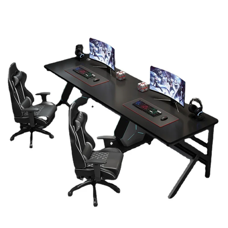 Double computer desk side by side home desktop gaming bedroom long student study desk
Double computer desk side by side home desktop gaming bedroom long student study desk