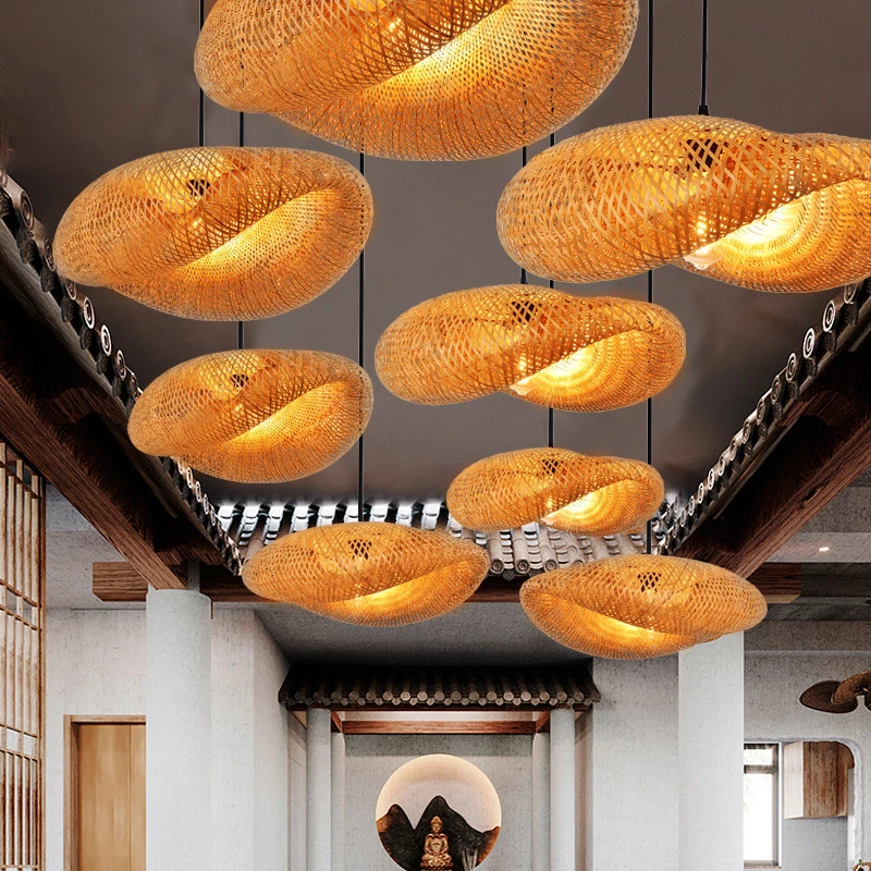 31.5-Inch Nautral Bamboo Lampshade Pendant Lights Bohemian Vintage Handmade Woven Bamboo Rattan Pendant Lampshade for Restaurant
31.5-Inch Nautral Bamboo Lampshade Pendant Lights Bohemian Vintage Handmade Woven Bamboo Rattan Pendant Lampshade for Restaurant