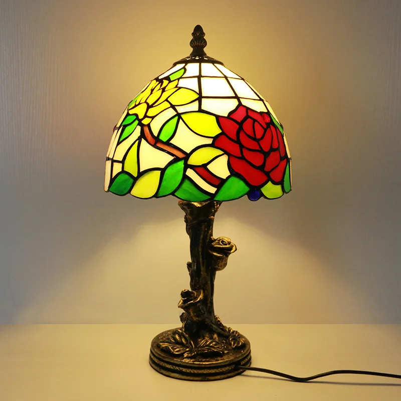 European Retro Art Floor Lamps Stained Rose Glass Lampshade LED Standing Light Bedroom Atmosphere Interior Decoration Table Lamp
European Retro Art Floor Lamps Stained Rose Glass Lampshade LED Standing Light Bedroom Atmosphere Interior Decoration Table Lamp
