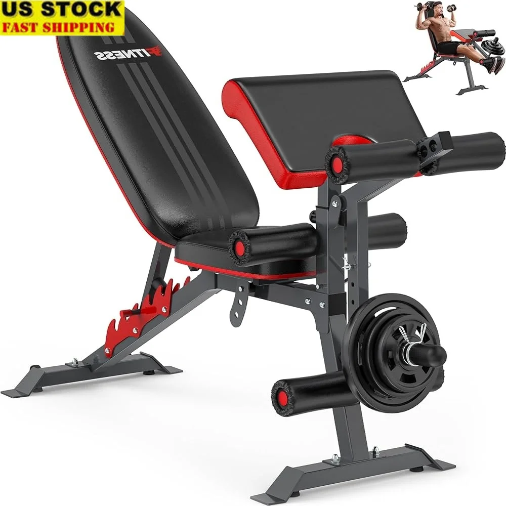 Adjustable Weight Bench with Leg Extension Preacher Pad 800lbs Capacity Multi-Functional Home Gym Strength Training Equipment
Adjustable Weight Bench with Leg Extension Preacher Pad 800lbs Capacity Multi-Functional Home Gym Strength Training Equipment