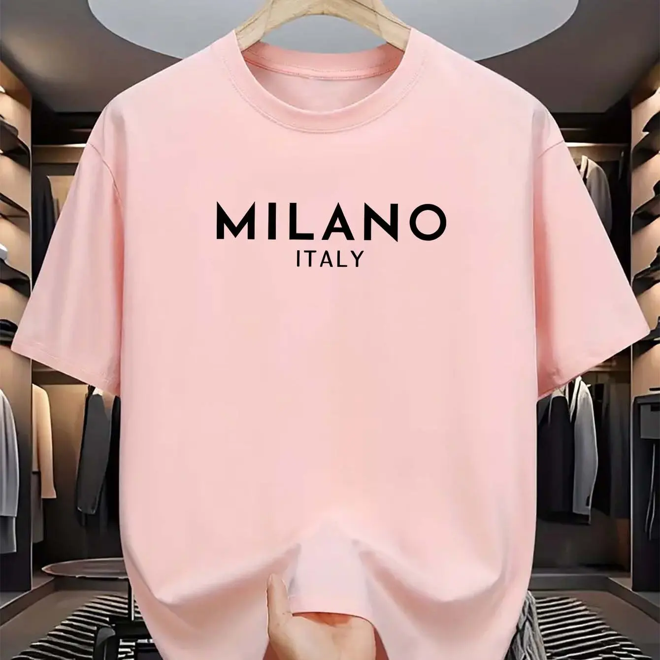 Summer Men's T-Shirt Women's T-Shirt Fashionable Milano Italy Letter Printed Round Neck Short Sleeved Kid T-Shirt Y2k Top
Summer Men's T-Shirt Women's T-Shirt Fashionable Milano Italy Letter Printed Round Neck Short Sleeved Kid T-Shirt Y2k Top