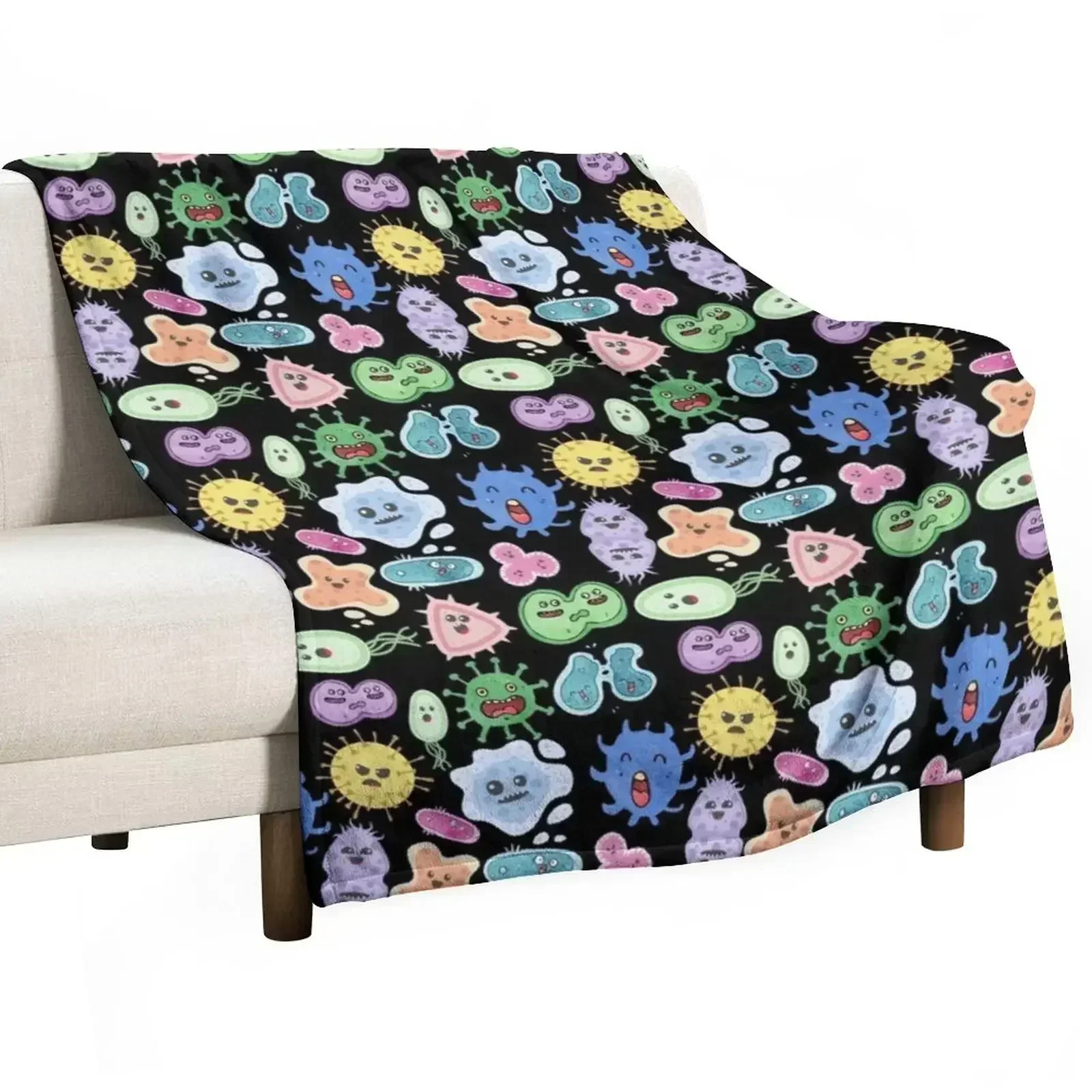 Cute Microbes Bacteria, Virus, Ecoli MicroBiology Seamless Pattern Sticker Pack. Throw Blanket Designers Bed Blankets
Cute Microbes Bacteria, Virus, Ecoli MicroBiology Seamless Pattern Sticker Pack. Throw Blanket Designers Bed Blankets