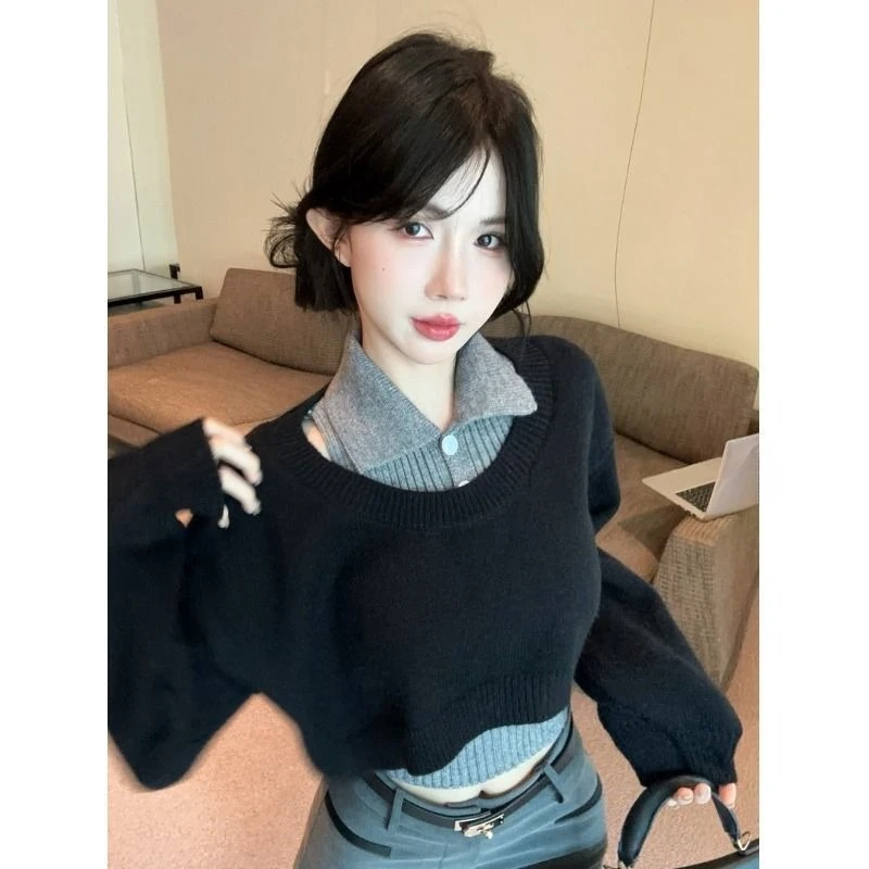 Autumn Korea Style Kniited Long Sleeve Coat + Sleeveless Sweater Aesthetic Two Piece Set Woman Casual Kawaii Cute Clothing
Autumn Korea Style Kniited Long Sleeve Coat + Sleeveless Sweater Aesthetic Two Piece Set Woman Casual Kawaii Cute Clothing
