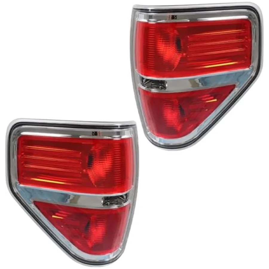 Set of 2 Passenger and Driver Side Tail Lights Replacement for F150 2009-2014 Rear Brake Lamps Left and Right Side Red Lens Hou
Set of 2 Passenger and Driver Side Tail Lights Replacement for F150 2009-2014 Rear Brake Lamps Left and Right Side Red Lens Hou
