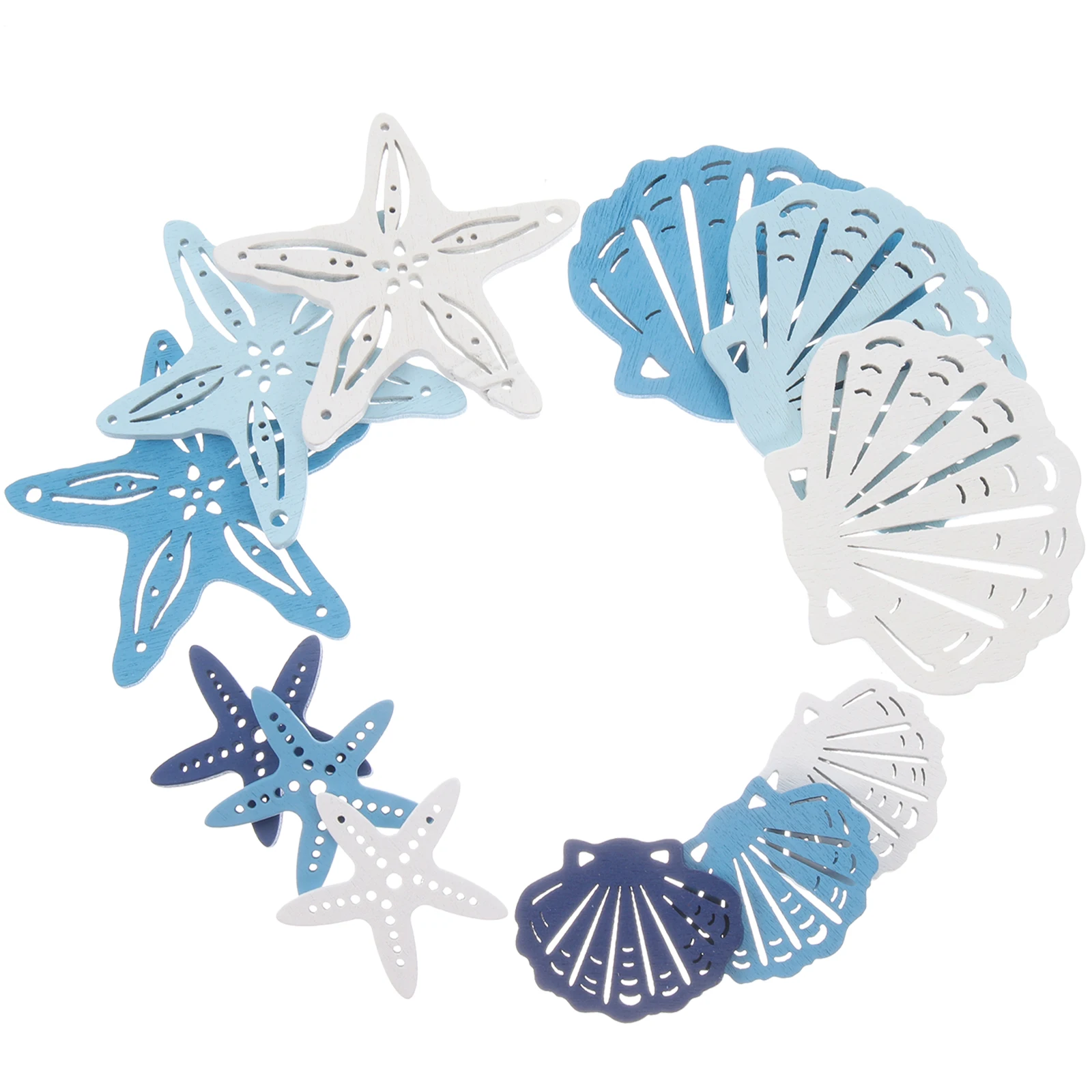 136pcs Wooden Sea Star Shell Decorations 52x50mm 29x30mm Wall Hanging Crafts Ocean Style Beach Theme
136pcs Wooden Sea Star Shell Decorations 52x50mm 29x30mm Wall Hanging Crafts Ocean Style Beach Theme