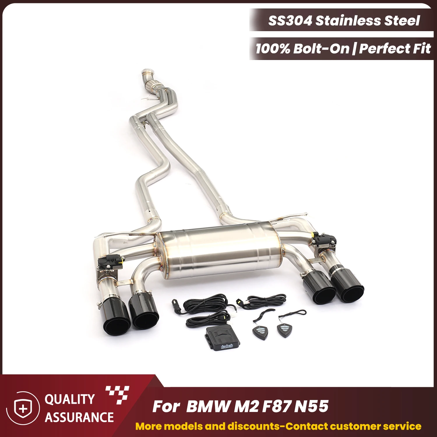 ECCF Catback Exhaust For BMW M2 F87 N55 Sporty Exhaust Sound High Performance Upgrade Easy Installation
ECCF Catback Exhaust For BMW M2 F87 N55 Sporty Exhaust Sound High Performance Upgrade Easy Installation
