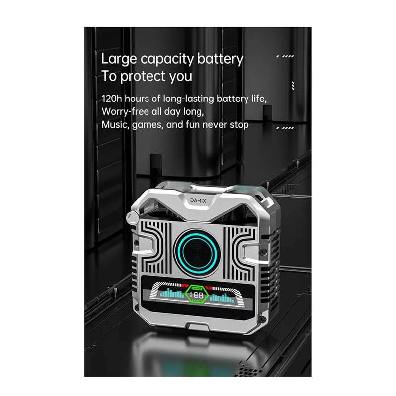 -A96Z TWS Беспроводные Bluetooth-наушники GQ-11 Панк-цифровой дисплей Стереонаушники с очень длительным сроком службы батареи Bluetooth-наушники 
-A96Z TWS Беспроводные Bluetooth-наушники GQ-11 Панк-цифровой дисплей Стереонаушники с очень длительным сроком службы батареи Bluetooth-наушники