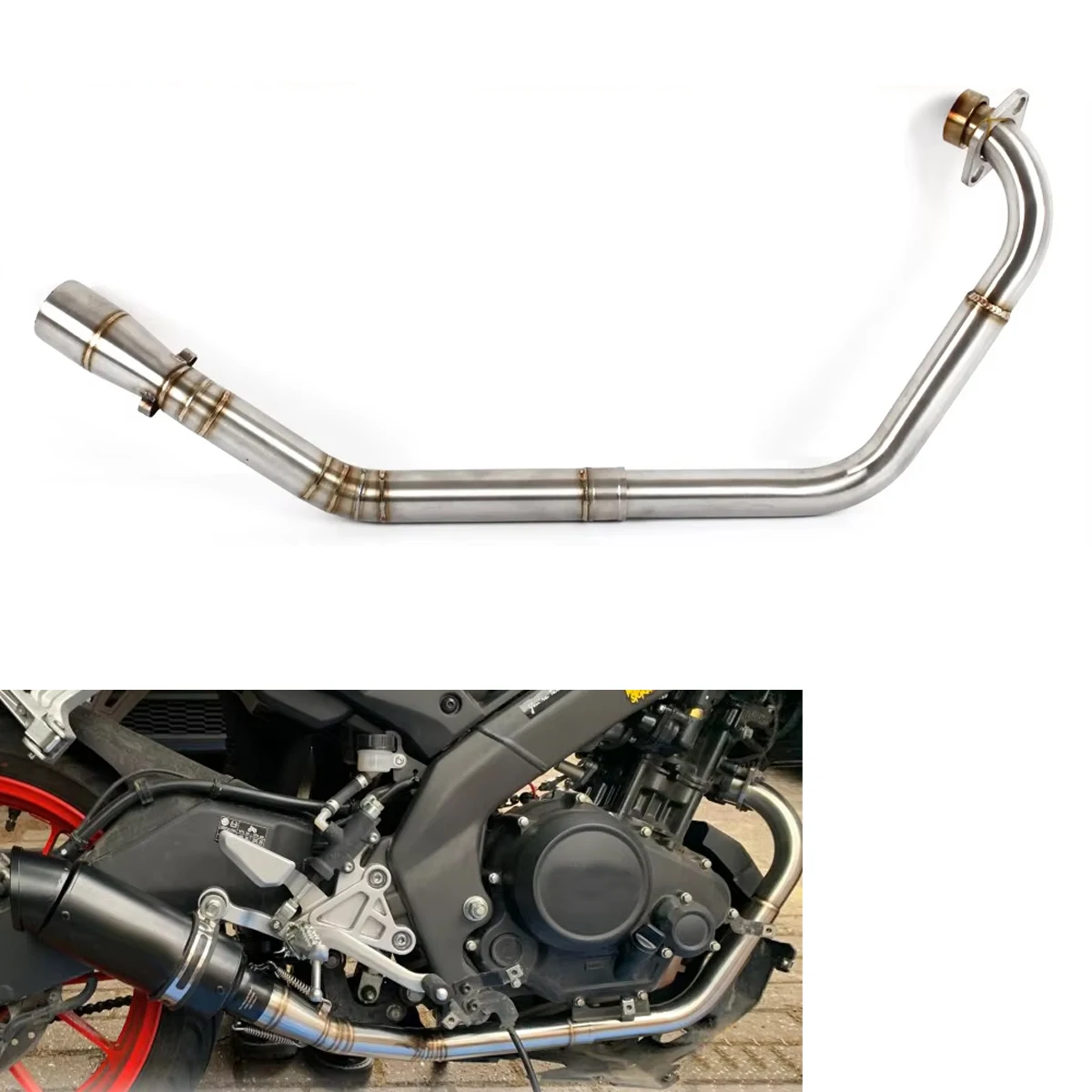Suitable for Yamaha YZF R15 V1-V2 motorcycle exhaust pipes front section
Suitable for Yamaha YZF R15 V1-V2 motorcycle exhaust pipes front section