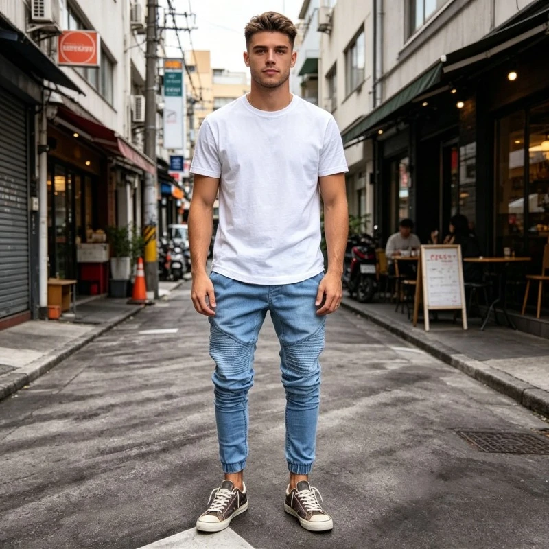 Denim Pencil Pants Men Vintage Washed Jeans High Waist Pockets Zipper Fly Basics Ankle Length Trousers 2026 Casual Denims Summer
Denim Pencil Pants Men Vintage Washed Jeans High Waist Pockets Zipper Fly Basics Ankle Length Trousers 2026 Casual Denims Summer