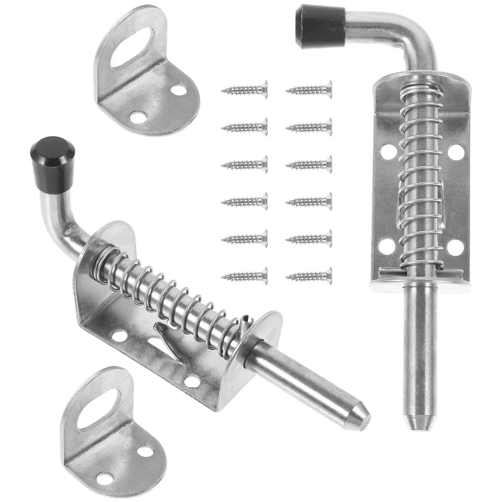2 Sets Door Window Latch Heavy Duty Stainless Steel Spring Bolt Lock Slide Cylinder Reinforced Thickness Security
2 Sets Door Window Latch Heavy Duty Stainless Steel Spring Bolt Lock Slide Cylinder Reinforced Thickness Security