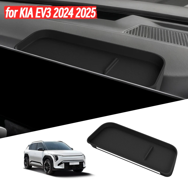 for KIA EV3 2024 2025 Dashboard Tray Organizer Display Screen Rear Storage Box Silicone Car Interior Accessories Black
for KIA EV3 2024 2025 Dashboard Tray Organizer Display Screen Rear Storage Box Silicone Car Interior Accessories Black