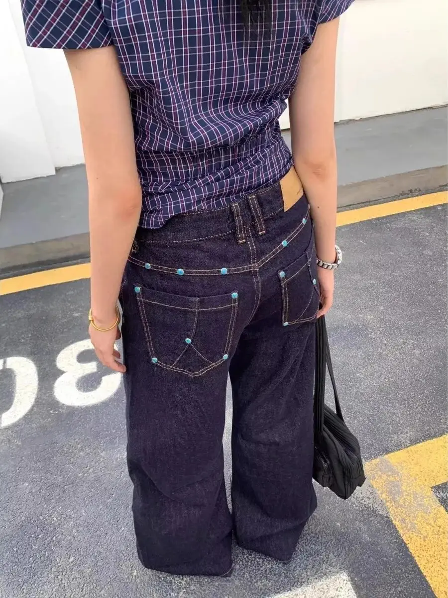 Женские темно-синие мешковатые джинсы-карго Y2K American High Street Harajuku Эстетический винтажный дизайн Широкие джинсы Брюки Одежда
Женские темно-синие мешковатые джинсы-карго Y2K American High Street Harajuku Эстетический винтажный дизайн Широкие джинсы Брюки Одежда