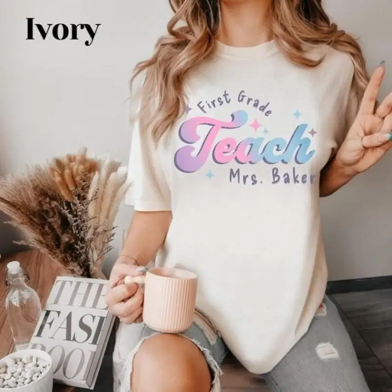 Custom Teacher T Shirt for Various Grade Levels Perfect Educators Back to School Appreciation Trendy
Custom Teacher T Shirt for Various Grade Levels Perfect Educators Back to School Appreciation Trendy