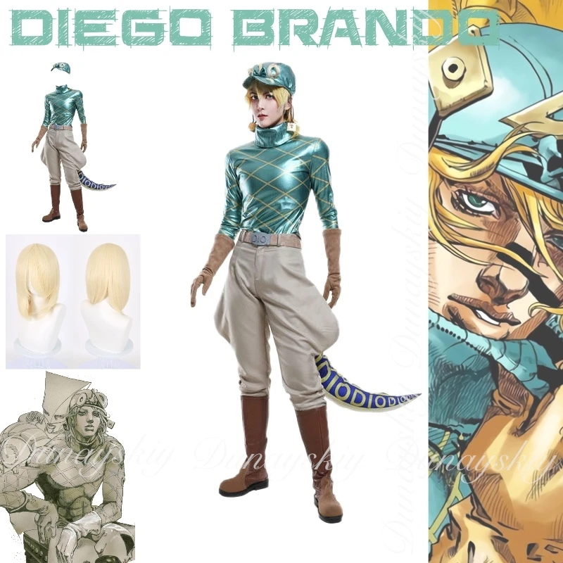 Невероятные приключения ДжоДжо STEEL BALL RUN Диего Брандо Еще один Диего в удаленном параллельном мире Косплей Костюм Аниме Полный костюм
Невероятные приключения ДжоДжо STEEL BALL RUN Диего Брандо Еще один Диего в удаленном параллельном мире Косплей Костюм Аниме Полный костюм