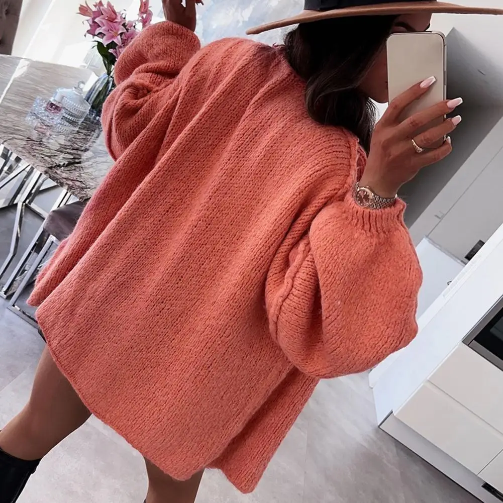 Casual Oversized Cardigan Cozy Women's Oversized Cardigan Sweater with Lantern Sleeves Solid Color Knitted Open Front for Fall
Casual Oversized Cardigan Cozy Women's Oversized Cardigan Sweater with Lantern Sleeves Solid Color Knitted Open Front for Fall