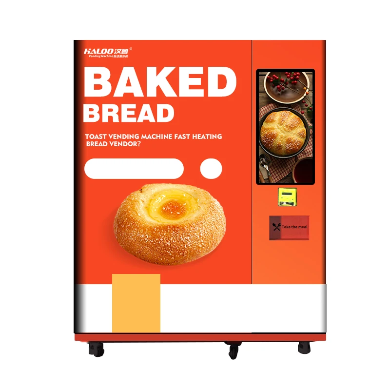 FOODLINE Customized Vending Machine Supplier Automatic Fresh Baked hot Food Bread-Baking Vending Ma chine with Microwave Oven
FOODLINE Customized Vending Machine Supplier Automatic Fresh Baked hot Food Bread-Baking Vending Ma chine with Microwave Oven