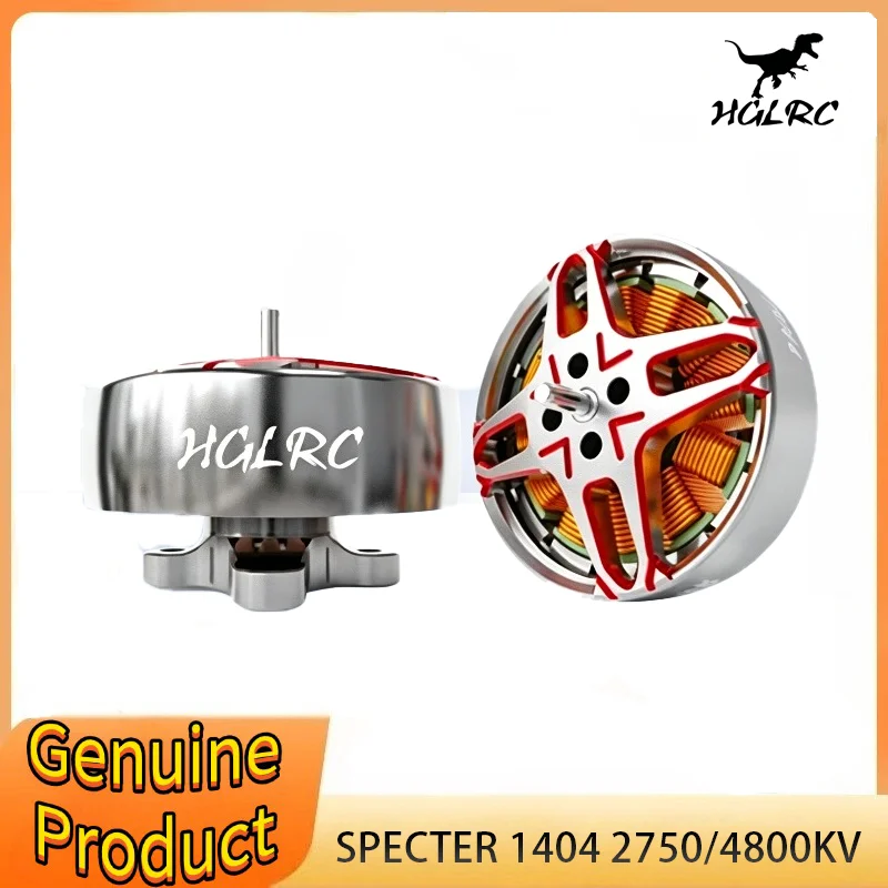 HGLRC SPECTER 1404 2750KV/4800KV 4-6S Brushless Motor for FPV Freestyle 2inch Cinewhoop 4inch Toothpick Drones
HGLRC SPECTER 1404 2750KV/4800KV 4-6S Brushless Motor for FPV Freestyle 2inch Cinewhoop 4inch Toothpick Drones