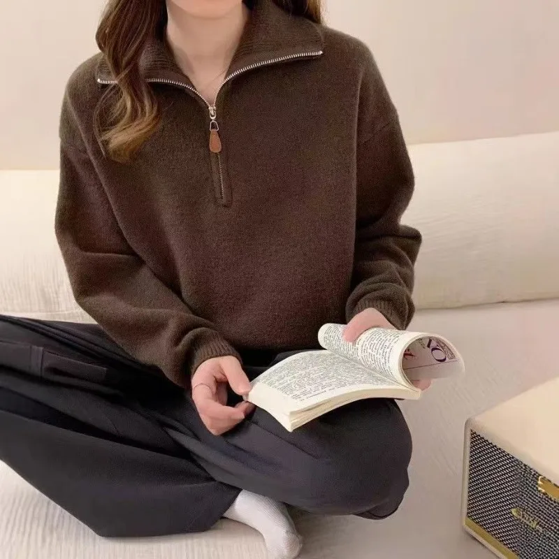 Футболки с лацканами на молнии, пуловер, свитер, вязаные майки, верхняя одежда в рубчик, уличная футболка, тонкие футболки с длинными рукавами
Футболки с лацканами на молнии, пуловер, свитер, вязаные майки, верхняя одежда в рубчик, уличная футболка, тонкие футболки с длинными рукавами