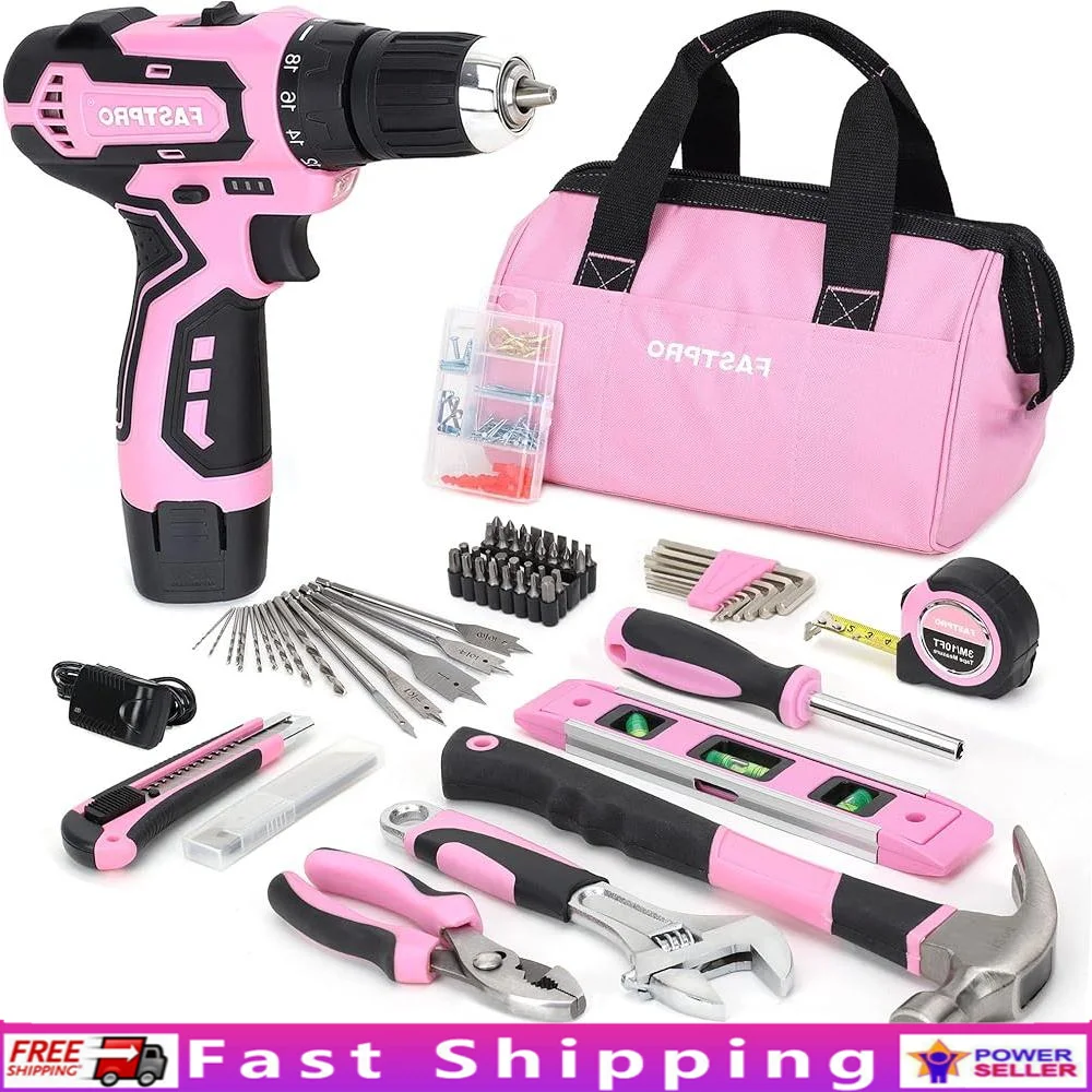 175 Piece 12V Lithium-ion Cordless Drill Set with Tool Bag Home Repair Tools DIY Project Kit
175 Piece 12V Lithium-ion Cordless Drill Set with Tool Bag Home Repair Tools DIY Project Kit