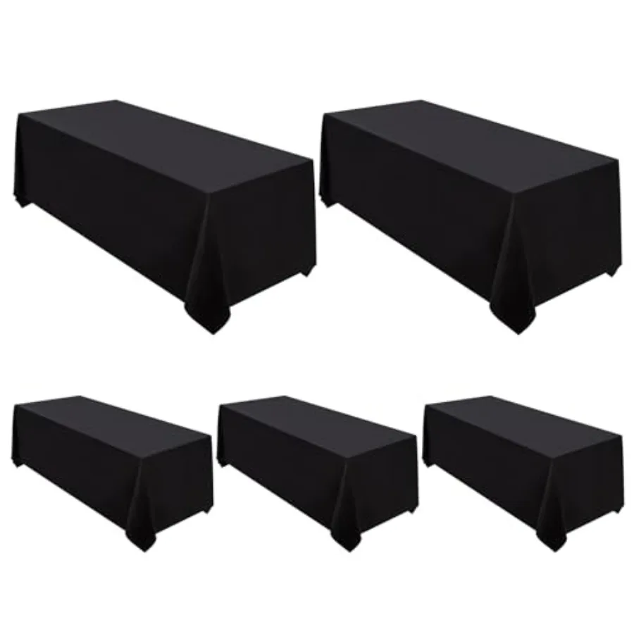 Surmente 5 Pack Tablecloth 90 x 156-inch Rectangular Polyester Table Cloth for Weddings, Banquets, or Restaurants
Surmente 5 Pack Tablecloth 90 x 156-inch Rectangular Polyester Table Cloth for Weddings, Banquets, or Restaurants