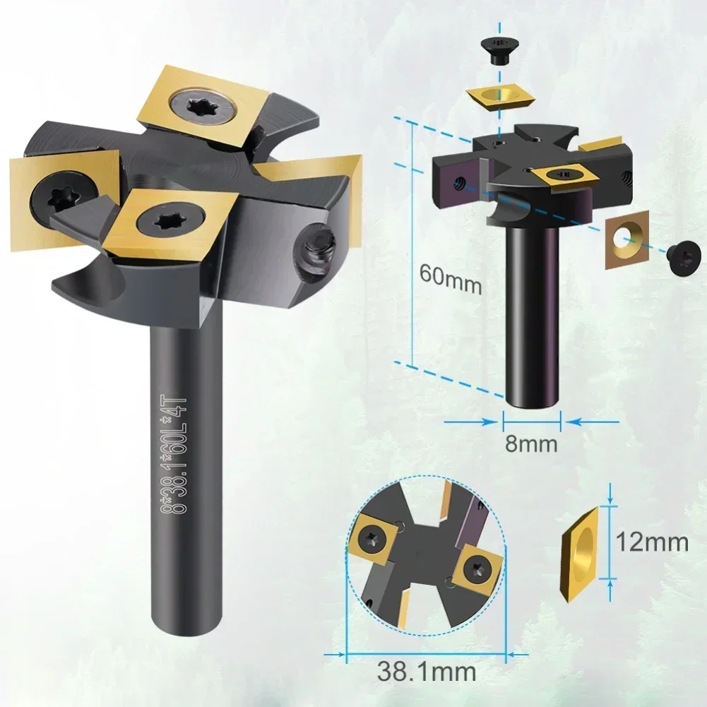 Anti Vibration Design Carbide Insert Surfacing Router Bit with Replaceable Blade for Efficient Wood Processing
Anti Vibration Design Carbide Insert Surfacing Router Bit with Replaceable Blade for Efficient Wood Processing