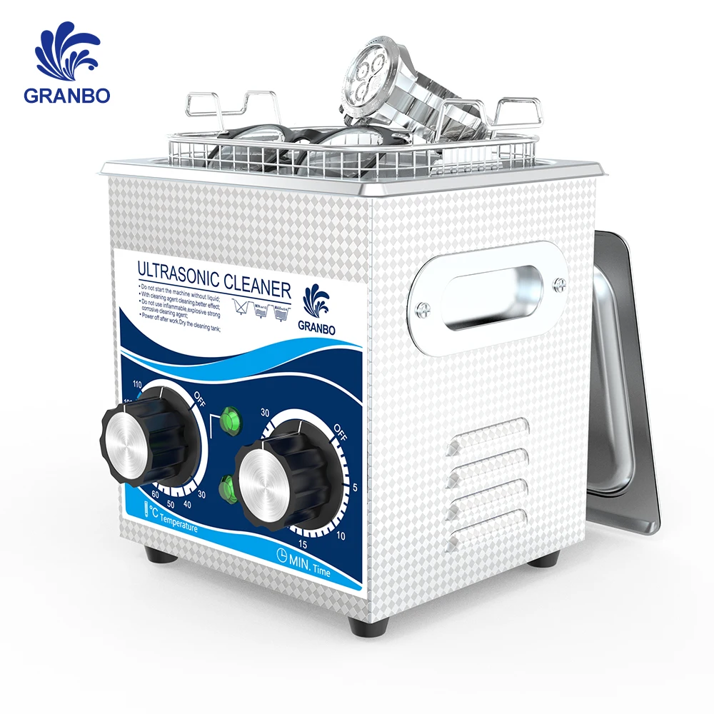 Granbo 2L 120W Ultrasonic Cleaner 40KHz 80℃ Knob Heating Timing 30mins Ultrasonic Glasses Cleaner for Small Objects
Granbo 2L 120W Ultrasonic Cleaner 40KHz 80℃ Knob Heating Timing 30mins Ultrasonic Glasses Cleaner for Small Objects