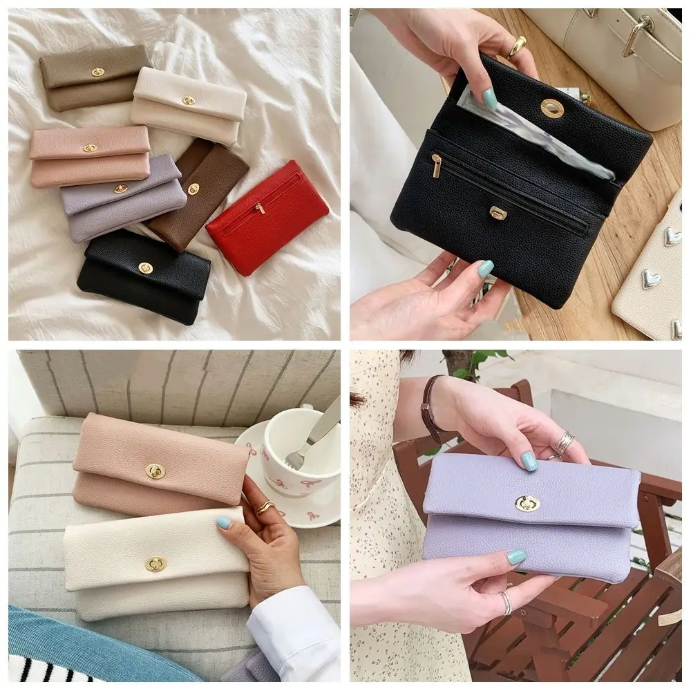 Elegant PU Leather Envelope Wallets Zipper Metal Buckle Women Long Clutch Bag Portable Korean Style Change Bag Female
Elegant PU Leather Envelope Wallets Zipper Metal Buckle Women Long Clutch Bag Portable Korean Style Change Bag Female