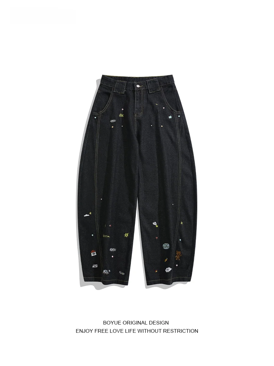 Джинсы Boyue с принтом в американском мультяшном стиле, унисекс, ретро, уличная одежда, повседневные длинные брюки, прямой крой, молодежный стиль
Джинсы Boyue с принтом в американском мультяшном стиле, унисекс, ретро, уличная одежда, повседневные длинные брюки, прямой крой, молодежный стиль