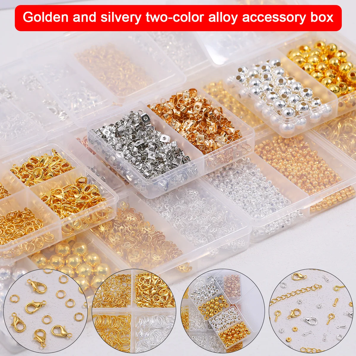 Assorted Styles and Sizes Alloy Sets Handmade DIY Jewelry Making Materials Accessories Bracelet Necklace Components
Assorted Styles and Sizes Alloy Sets Handmade DIY Jewelry Making Materials Accessories Bracelet Necklace Components