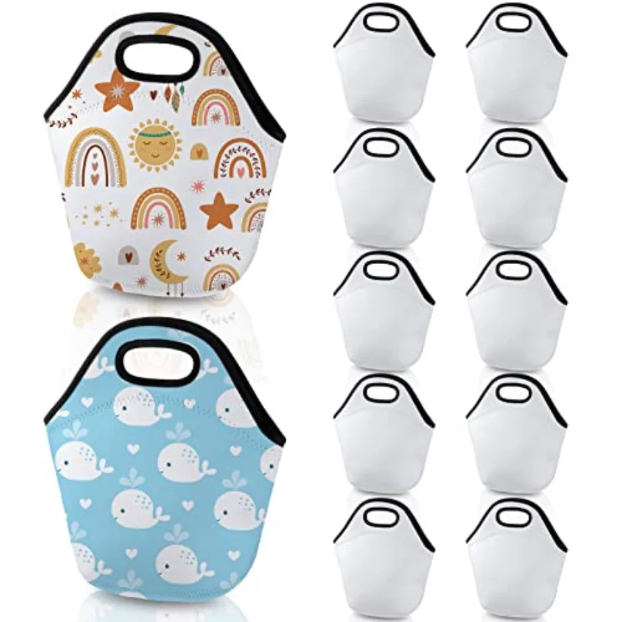 12 Pcs Sublimation Blank Neoprene Lunch Bags DIY Reusable Lunch Box Thermal Insulated Pouch Foldable Food Carry Case Handbags T
12 Pcs Sublimation Blank Neoprene Lunch Bags DIY Reusable Lunch Box Thermal Insulated Pouch Foldable Food Carry Case Handbags T
