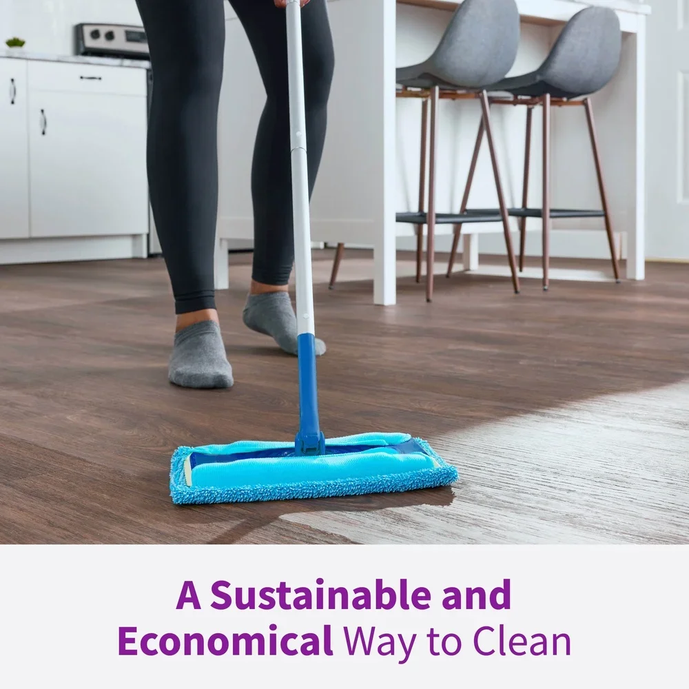 Reusable Microfiber Sweeper Pads 2 Count Compatible with Swiffer Mops Washable 100 Times Floor Cleaning Dirt Removal Scrubbing
Reusable Microfiber Sweeper Pads 2 Count Compatible with Swiffer Mops Washable 100 Times Floor Cleaning Dirt Removal Scrubbing