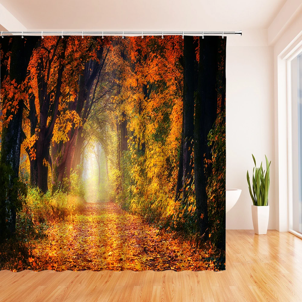 Fall Forest Shower Curtain Red Maple Natural Fall Forest Shower Curtain Bathroom Decor Waterproof Polyester Trim
Fall Forest Shower Curtain Red Maple Natural Fall Forest Shower Curtain Bathroom Decor Waterproof Polyester Trim