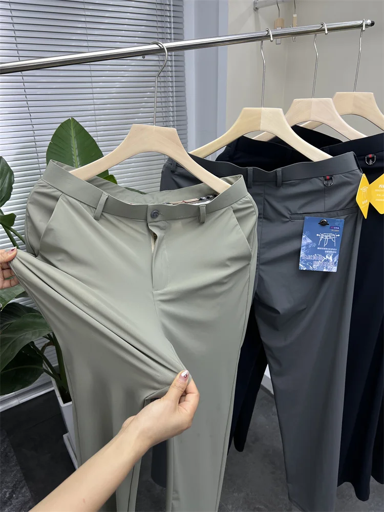 Мужские повседневные брюки Milksilk Busin, прямые, неэластичные, с четырехсторонним растяжением, охлаждающие, летние, длинные
Мужские повседневные брюки Milksilk Busin, прямые, неэластичные, с четырехсторонним растяжением, охлаждающие, летние, длинные