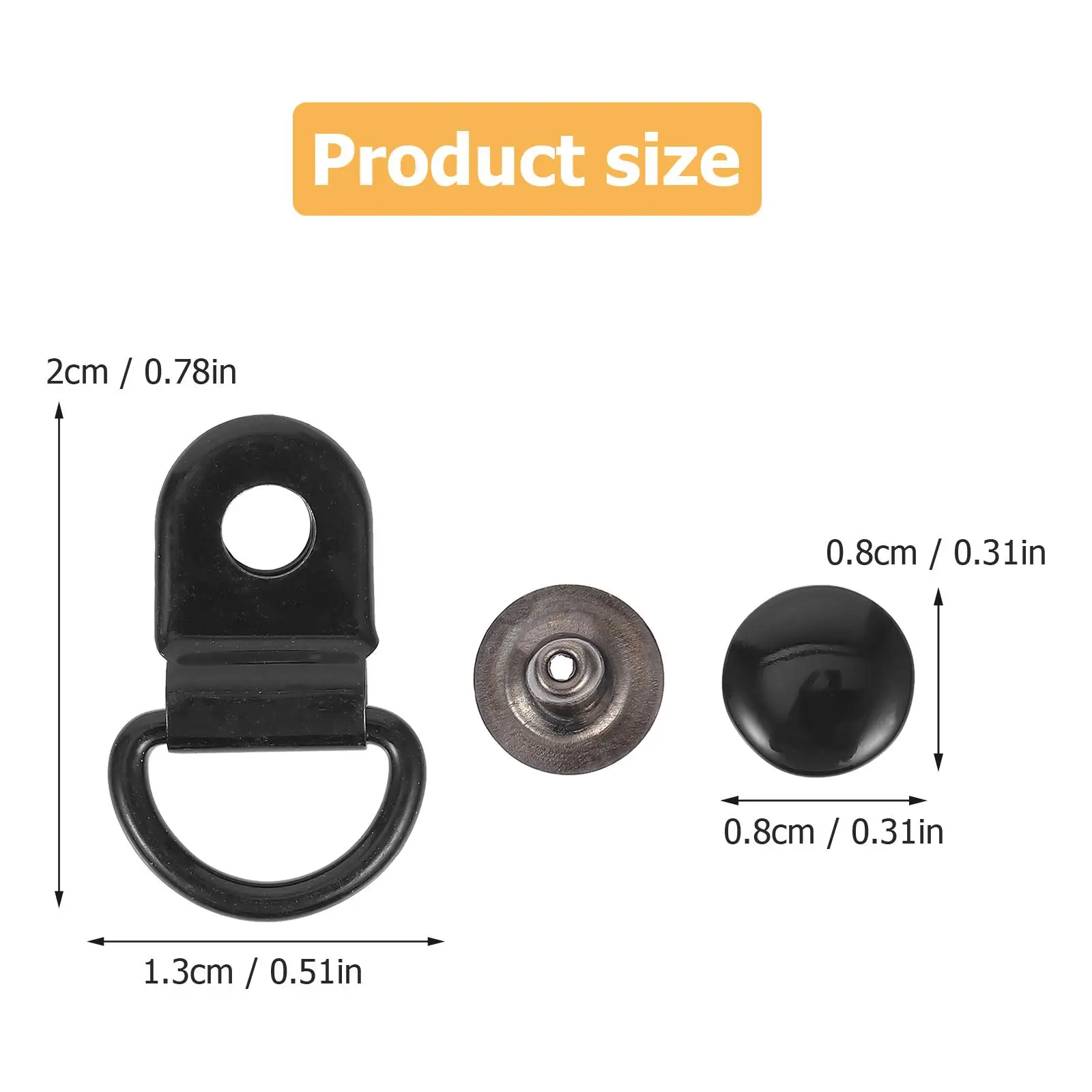 30 Sets 14x9mm Black Reusable Buckles Handbag Shoes Accessories Zinc Alloy Stainless Steel Detachable Buttons Travel
30 Sets 14x9mm Black Reusable Buckles Handbag Shoes Accessories Zinc Alloy Stainless Steel Detachable Buttons Travel